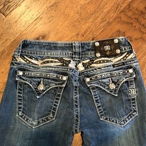 Miss Me Rhinestone Bootcut Jeans